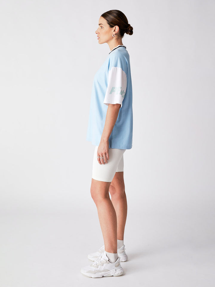 Future Oversized Tee - Sky White Mint