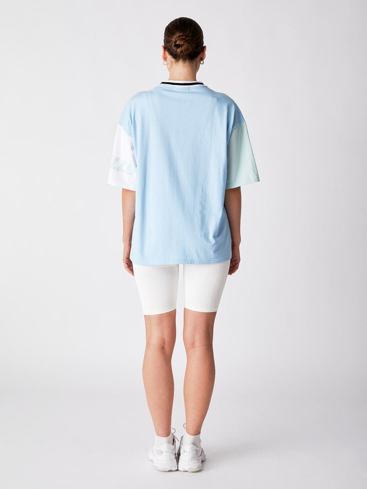 Future Oversized Tee - Sky White Mint