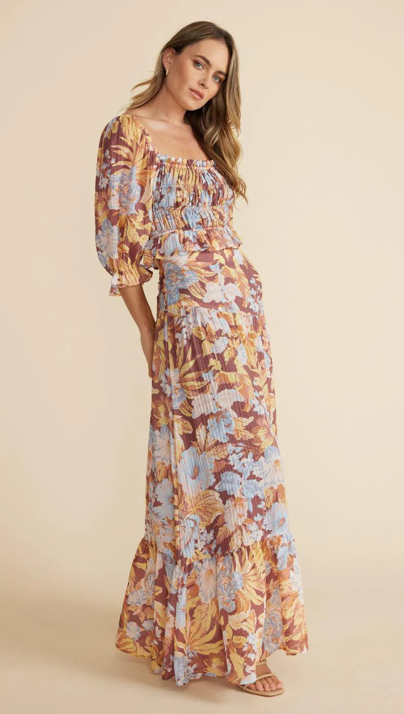 Serena Shirred Blouse - Multi