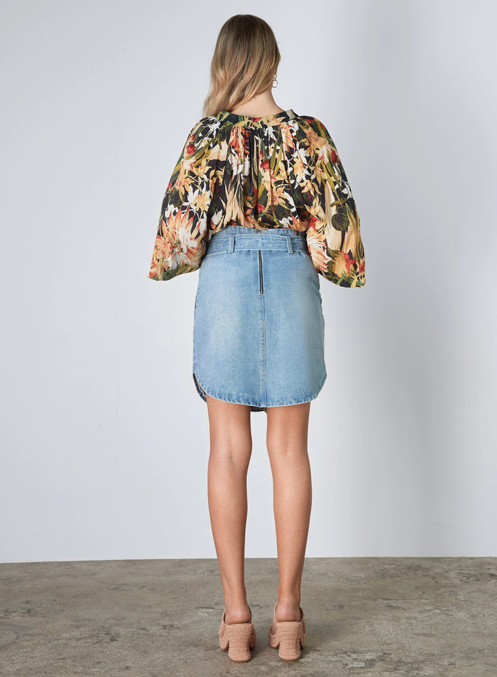 Masons Denim Skirt- Indigo