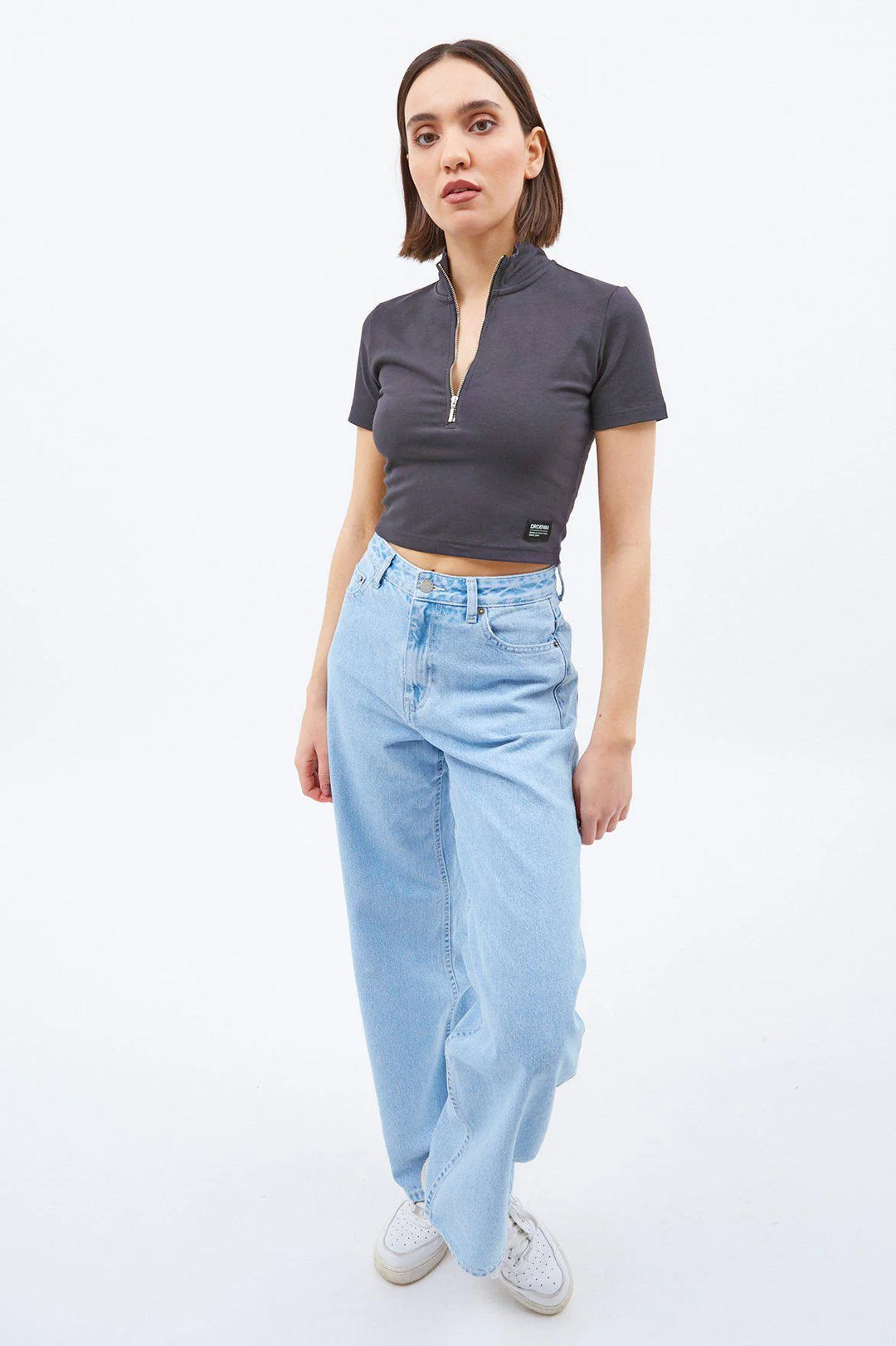 Nina Zip Top - Graphite