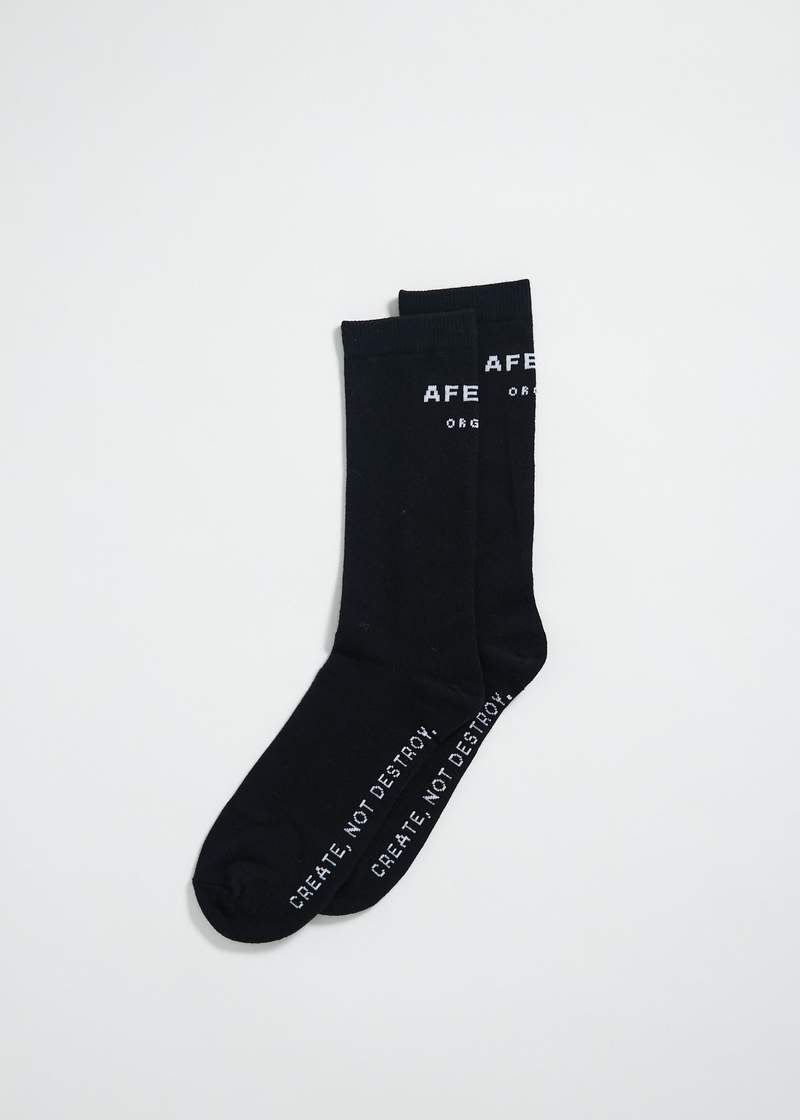 Industry Organic Socks- Black
