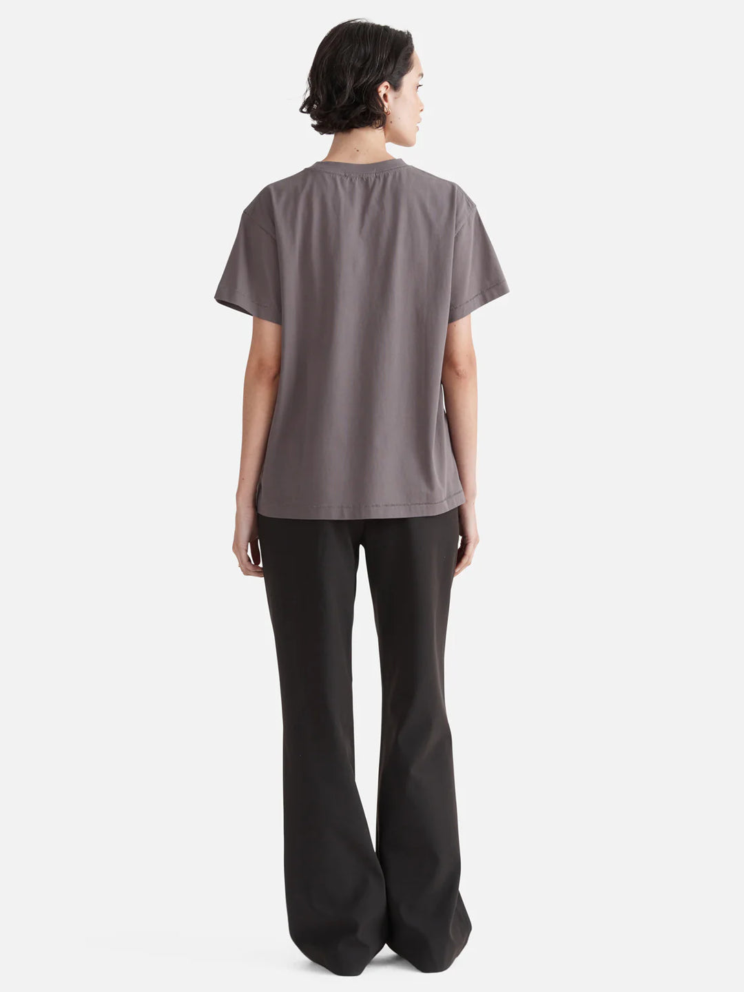 Pelly Text Tee- Charcoal