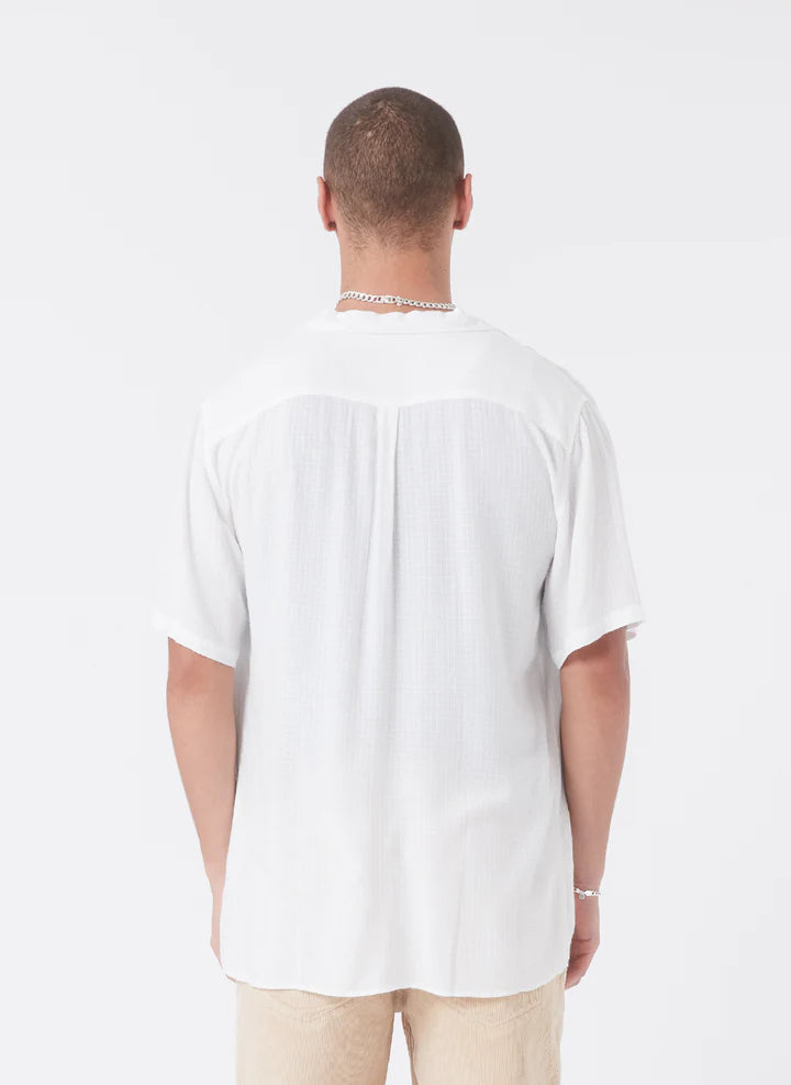 Resort Shirt - White Jacquard
