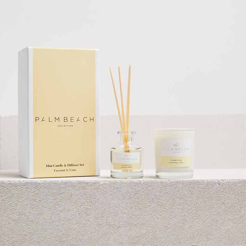 90g Mini Candle and 50ml Fragrance Diffuser Gift Pack - Coconut & Lime