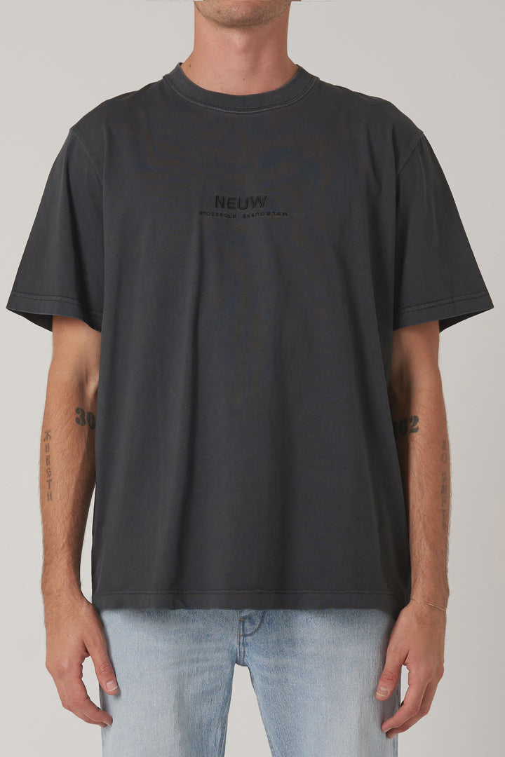 Samo Embroidery Tee - Black