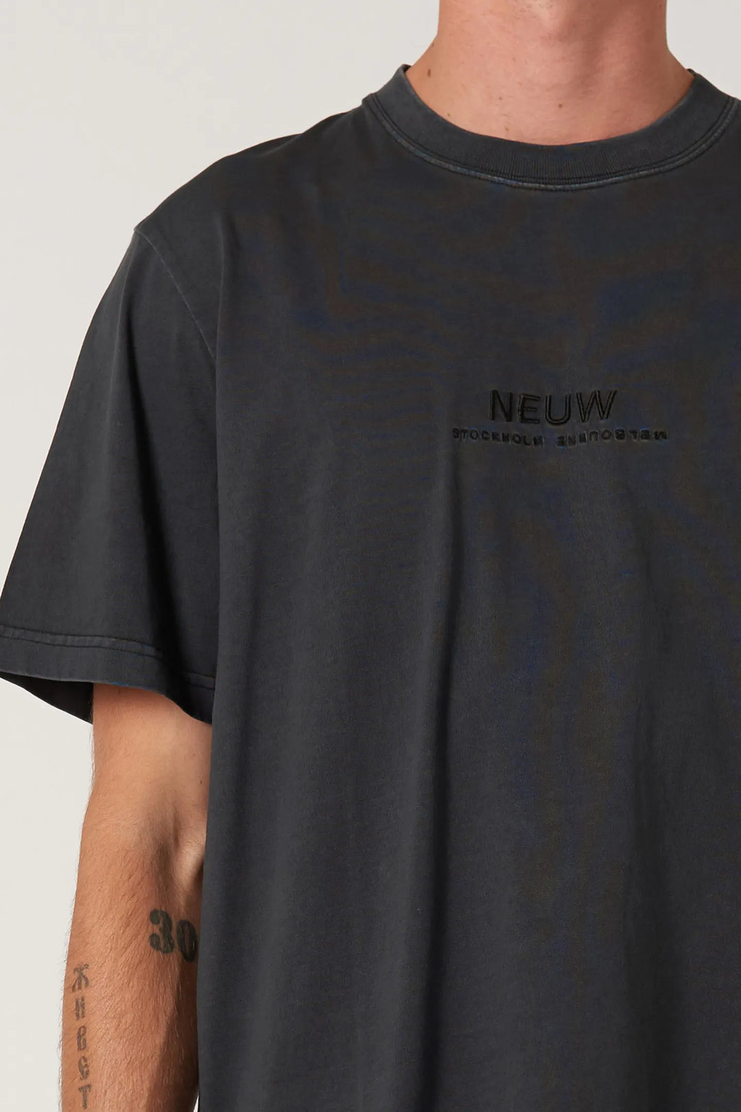 Samo Embroidery Tee - Black