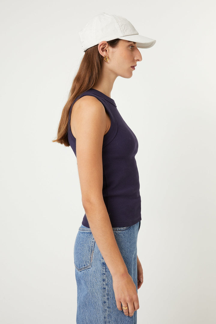 Jonesy Singlet - True Navy