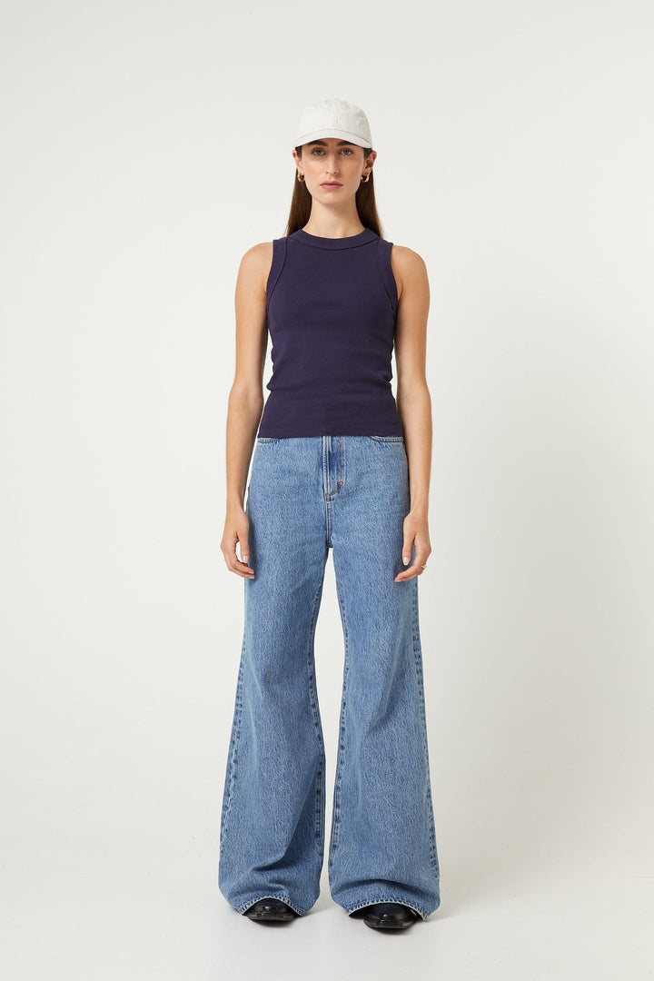 Jonesy Singlet - True Navy