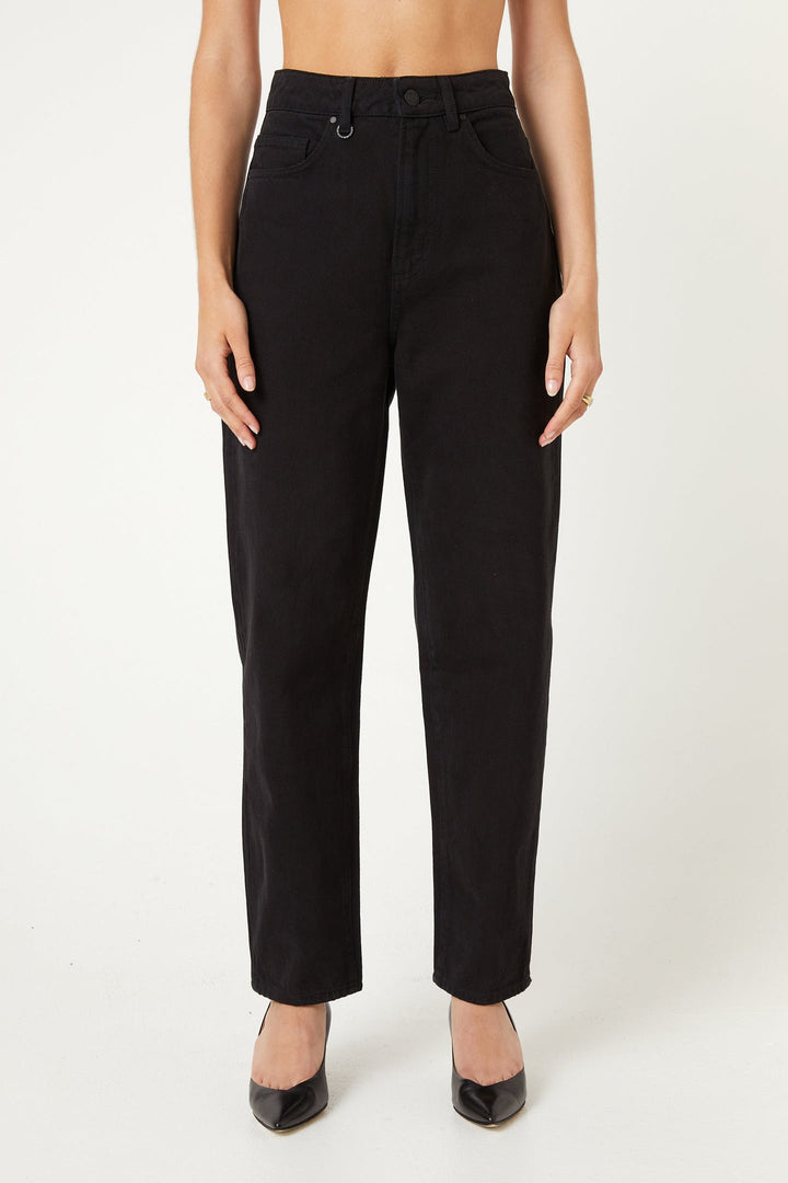 Sade Baggy Crop - Jet Black