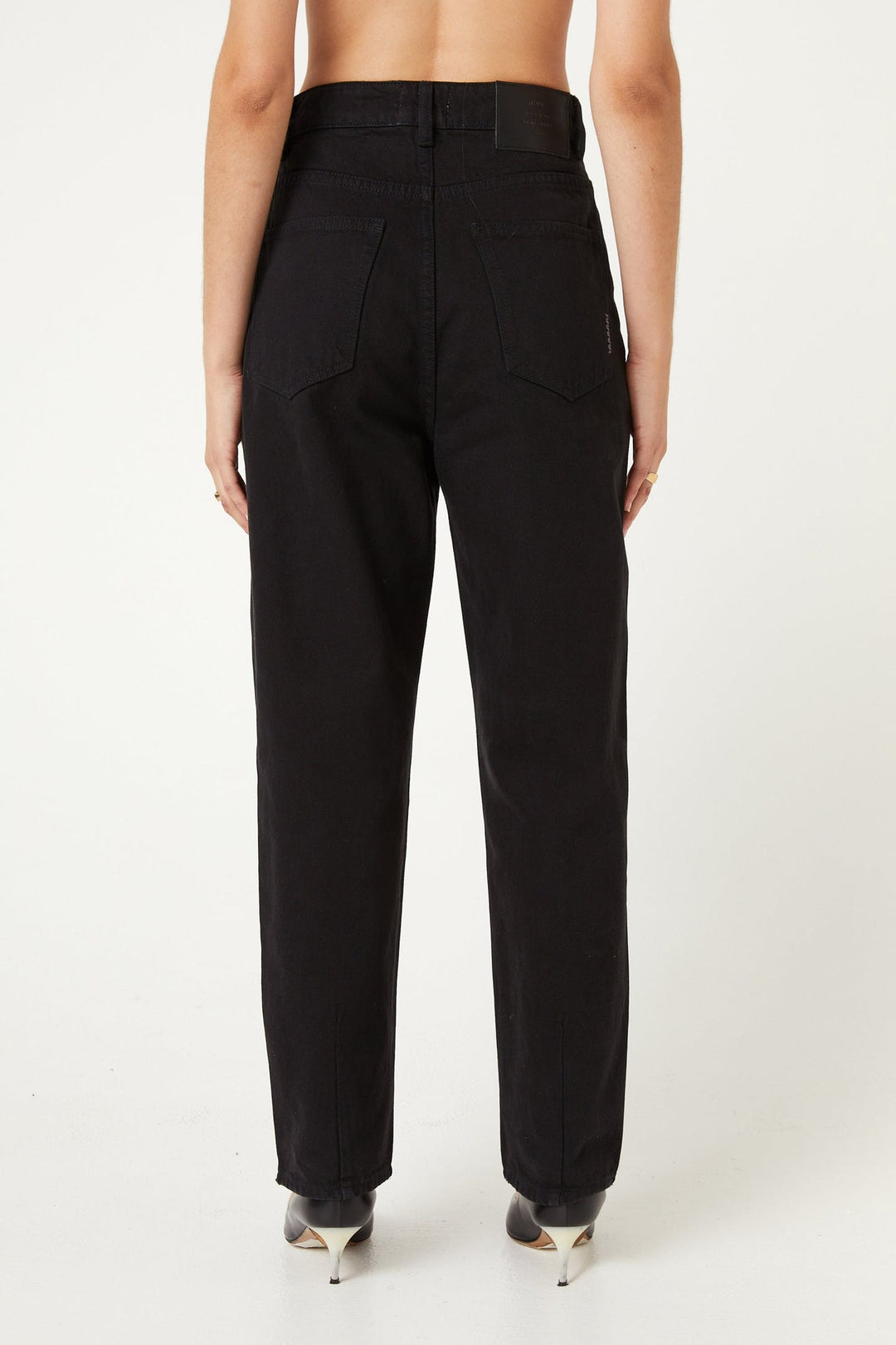 Sade Baggy Crop - Jet Black