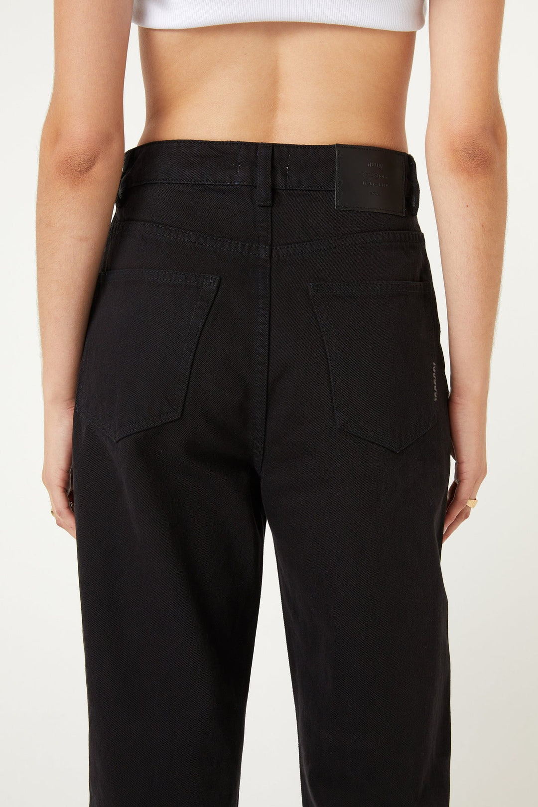 Sade Baggy Crop - Jet Black