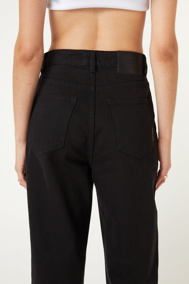 Sade Baggy Crop - Jet Black