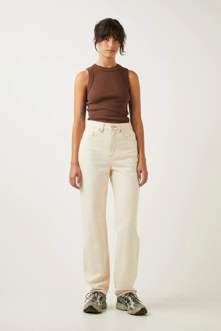 Jonesy Singlet - Dark Cocoa