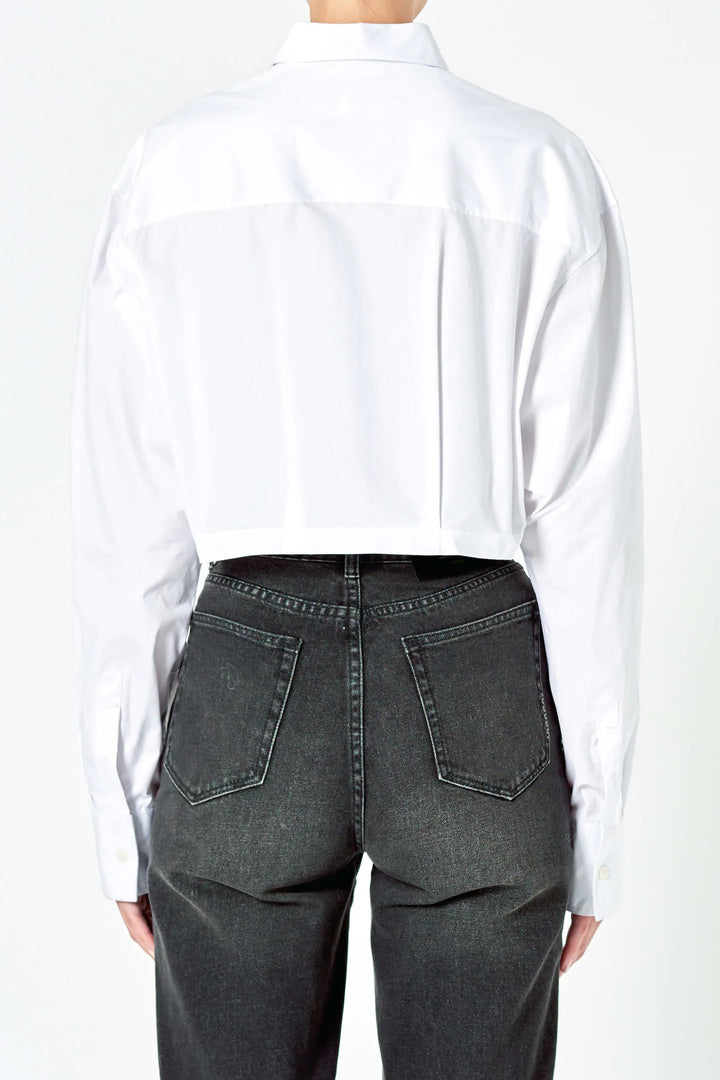 Atelier Crop Shirt - White