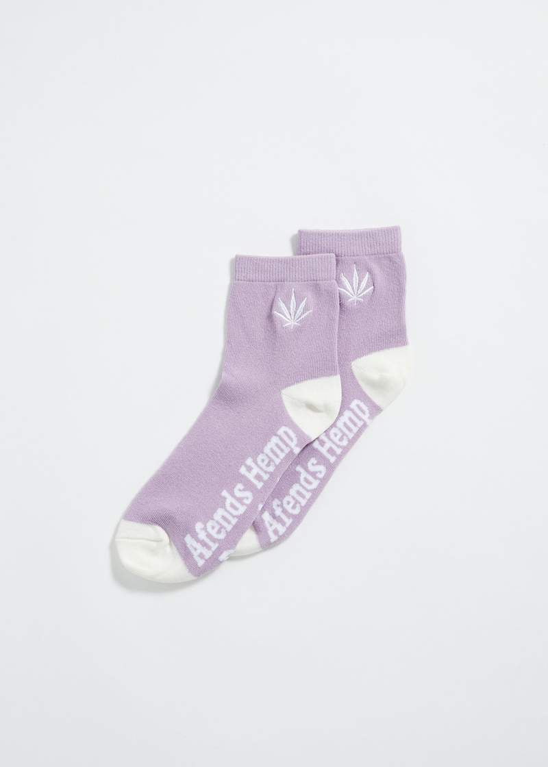 Happy Hemp Socks- Lilac