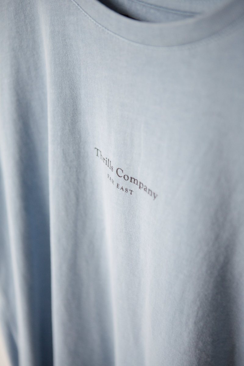 Far East Company Relaxed Tee - Steel Blue