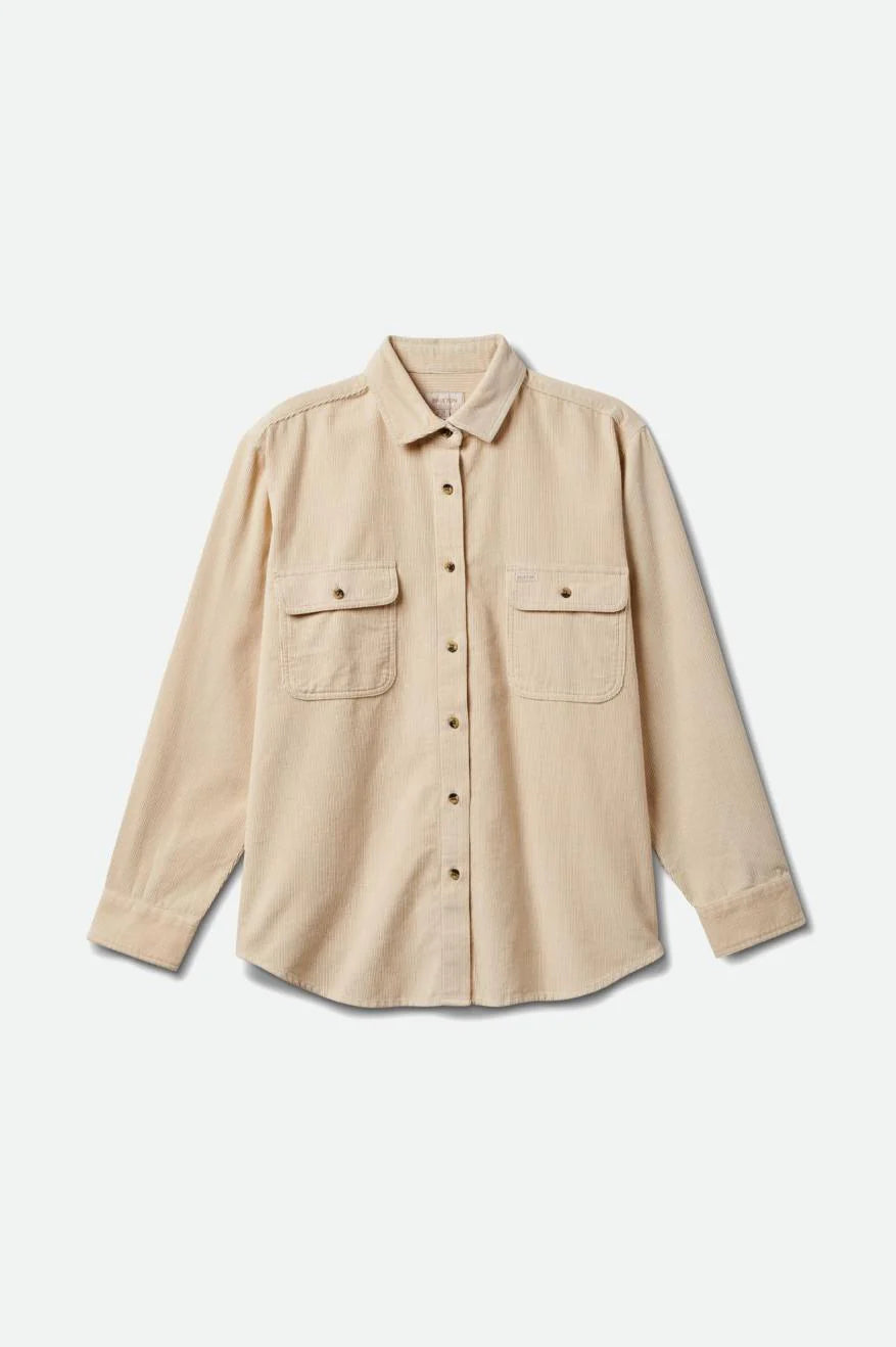 Bowery BF L/S Corduroy- Whitecap