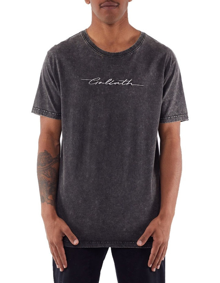 Batten Tee - Washed Black