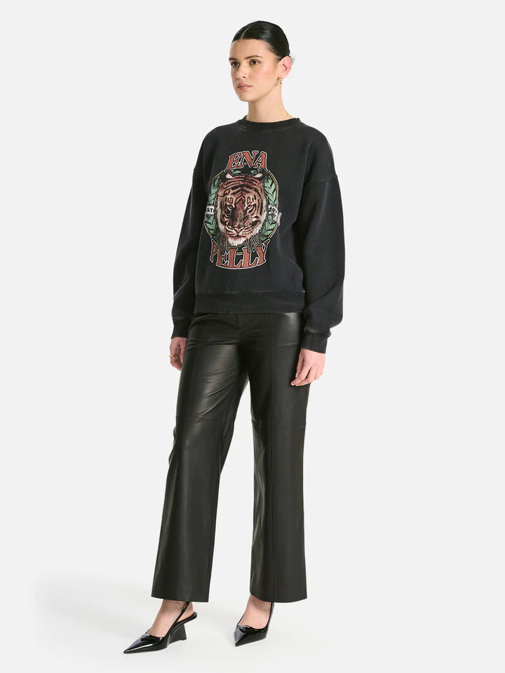 No More Fear Relaxed Sweater- Vintage Black