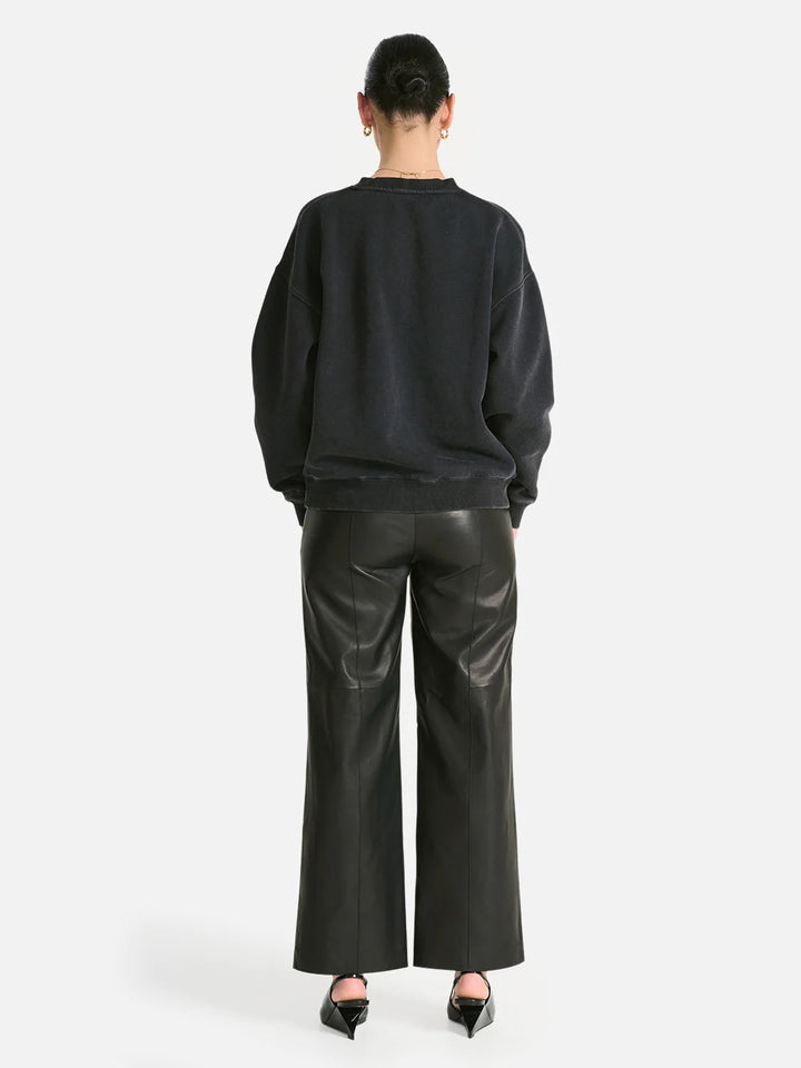 No More Fear Relaxed Sweater- Vintage Black