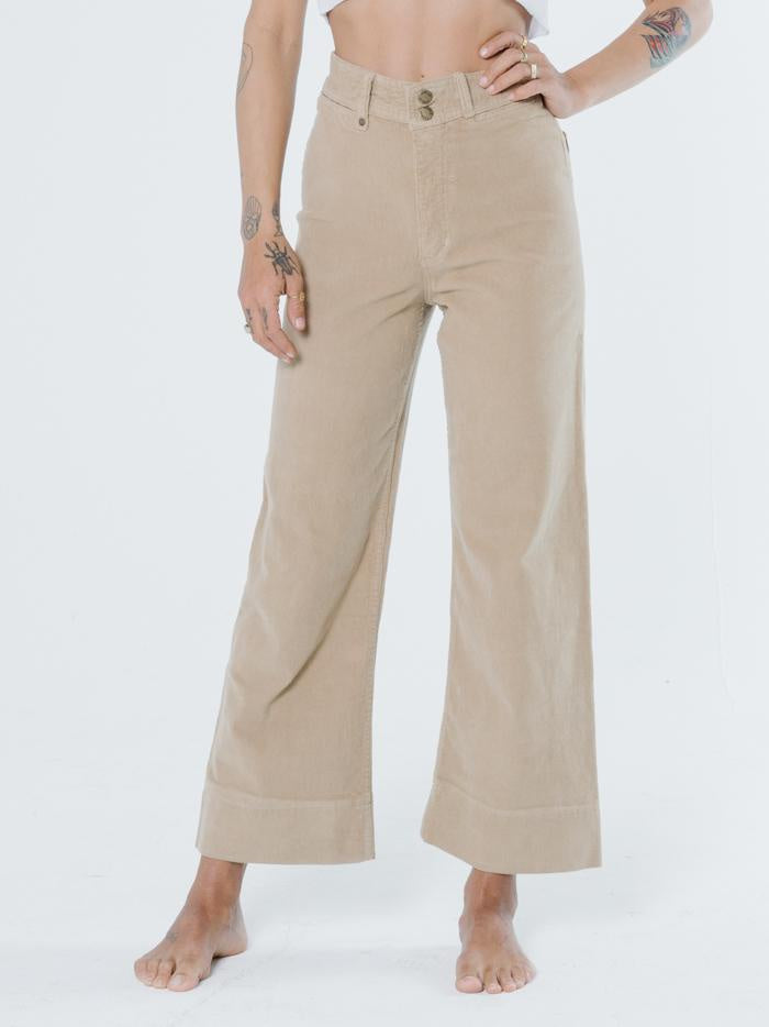 Belle Cord Pant- Sand