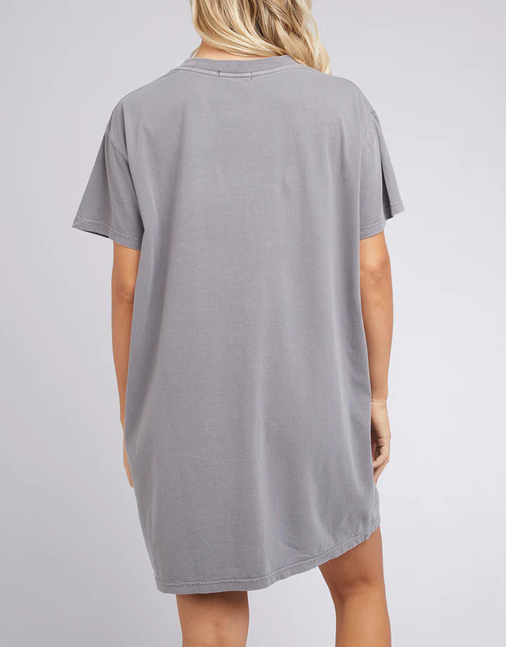 Heritage Tee Dress- Charcoal