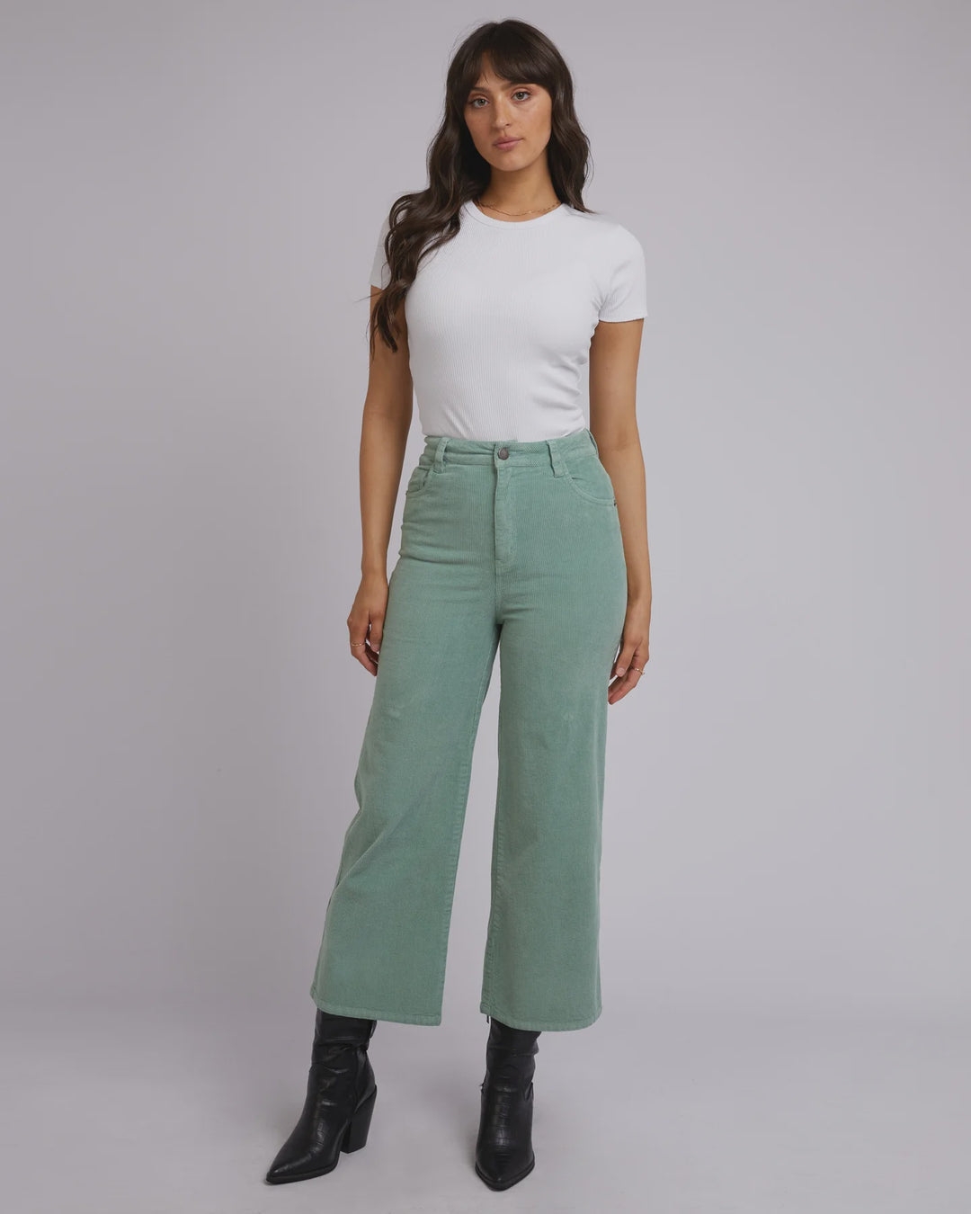 All About Eve Camilla Cord Pant- Sage