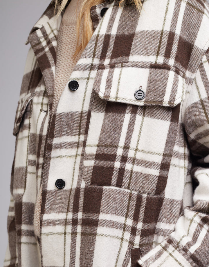 Sloane Check Shacket - Multi Coloured