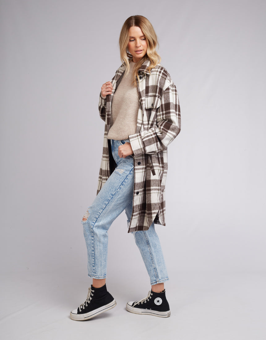 Sloane Check Shacket - Multi Coloured