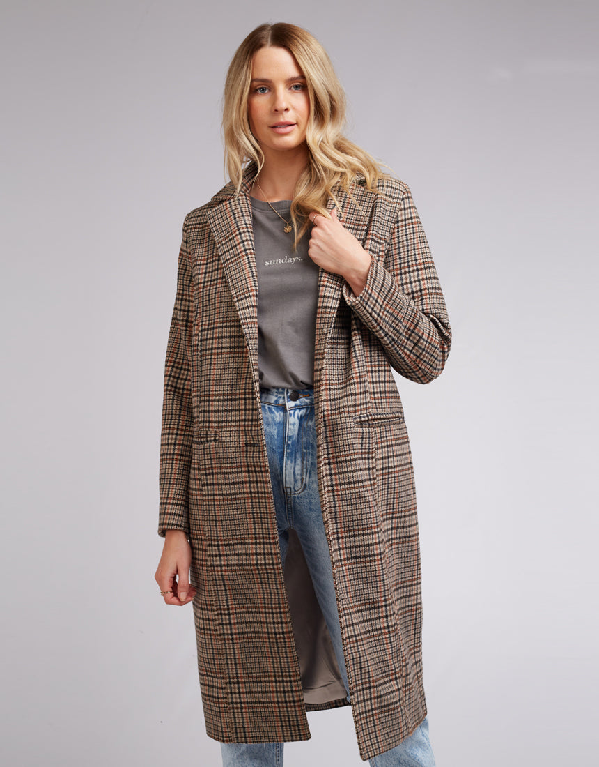 Drew Check Coat - Check