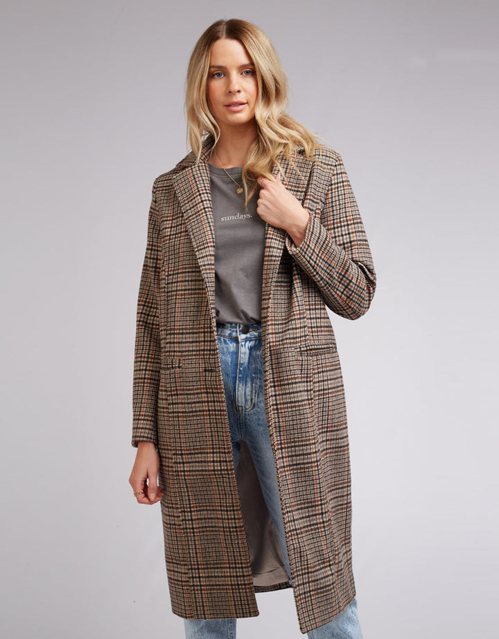Drew Check Coat - Check