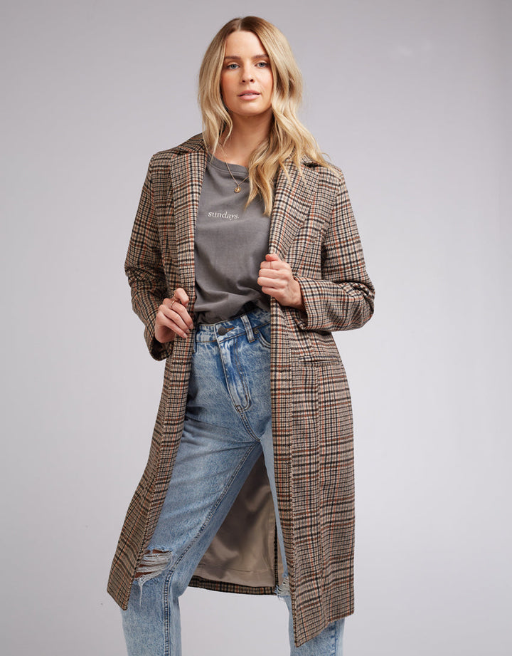 Drew Check Coat - Check