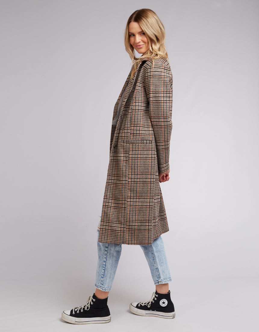 Drew Check Coat - Check
