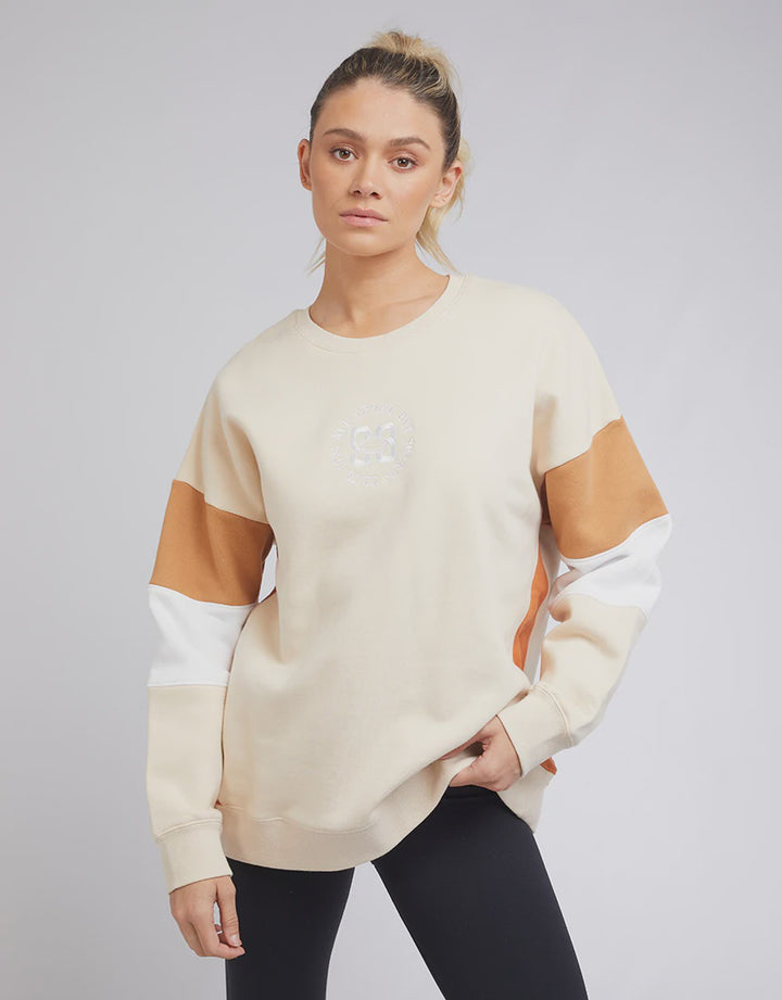 Carter Blocked Crew - Natural