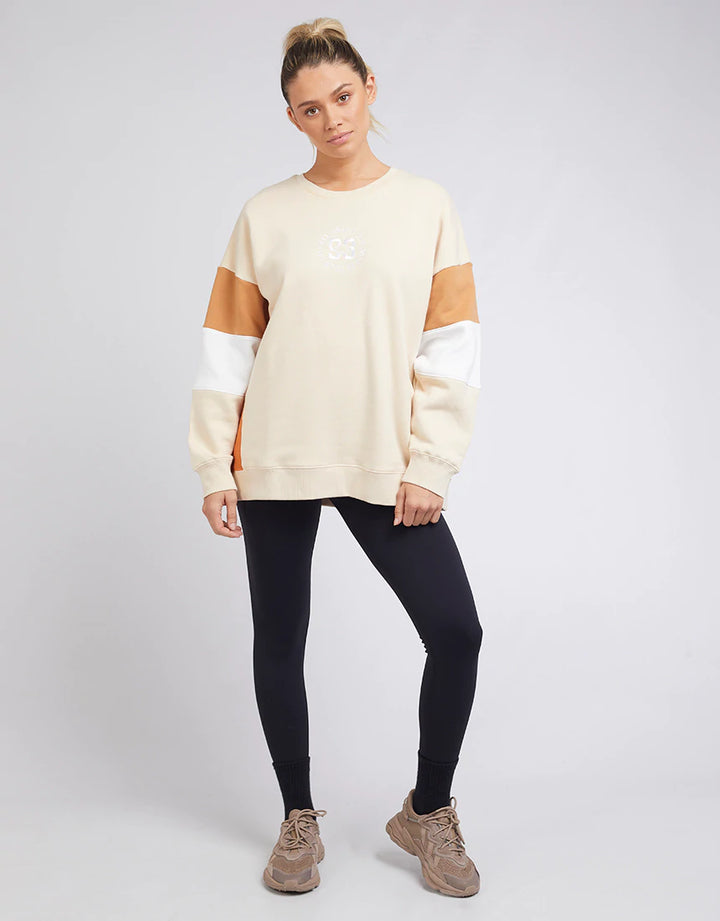 Carter Blocked Crew - Natural