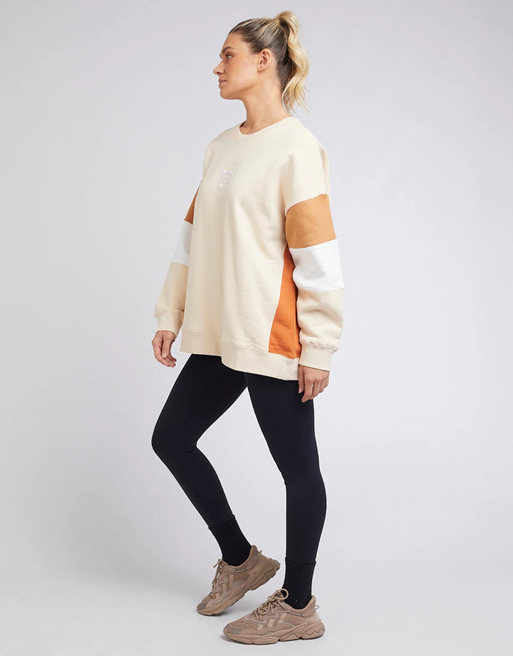 Carter Blocked Crew - Natural