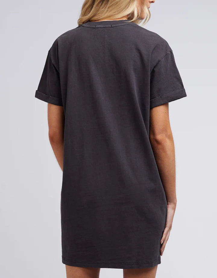 AAE Washed Tee Dress- Washed Black