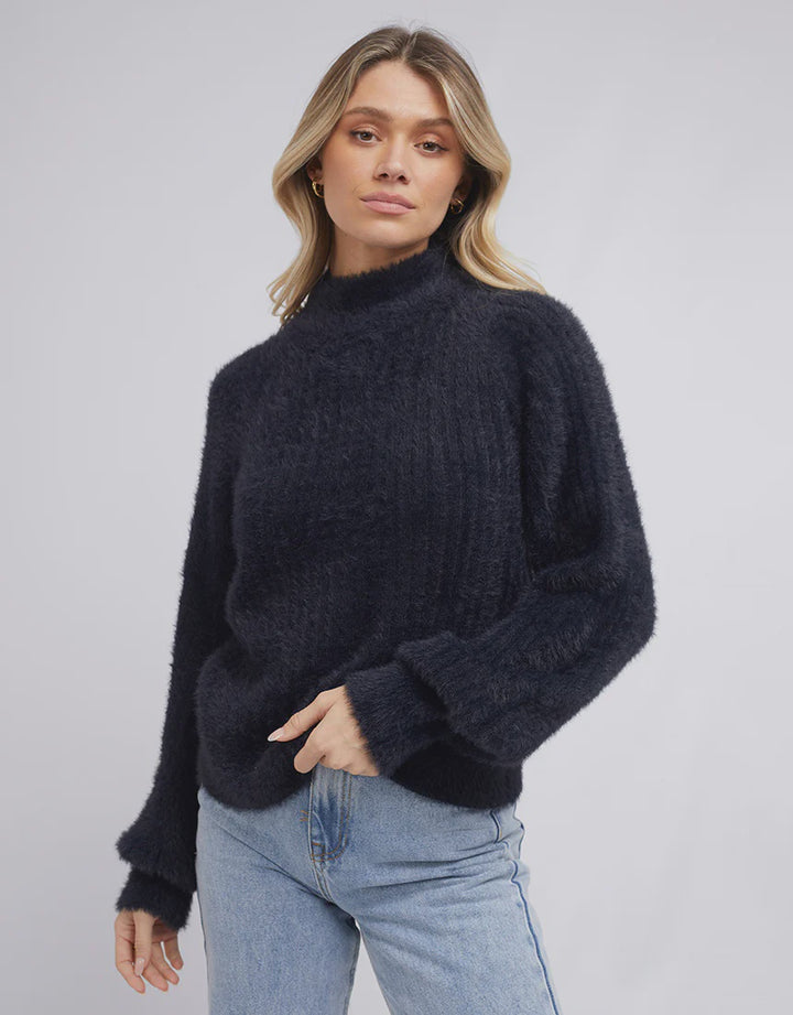 All About Eve Missy Oversized Knit - Black