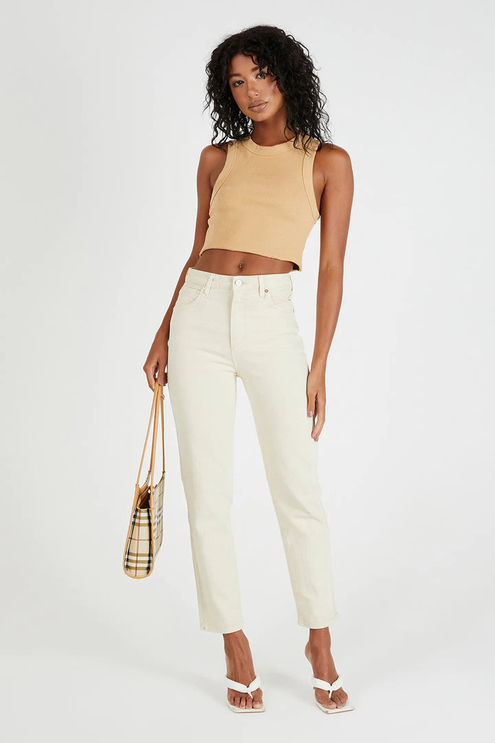 Abrand A 94 High Slim Jean - Bleached Sand