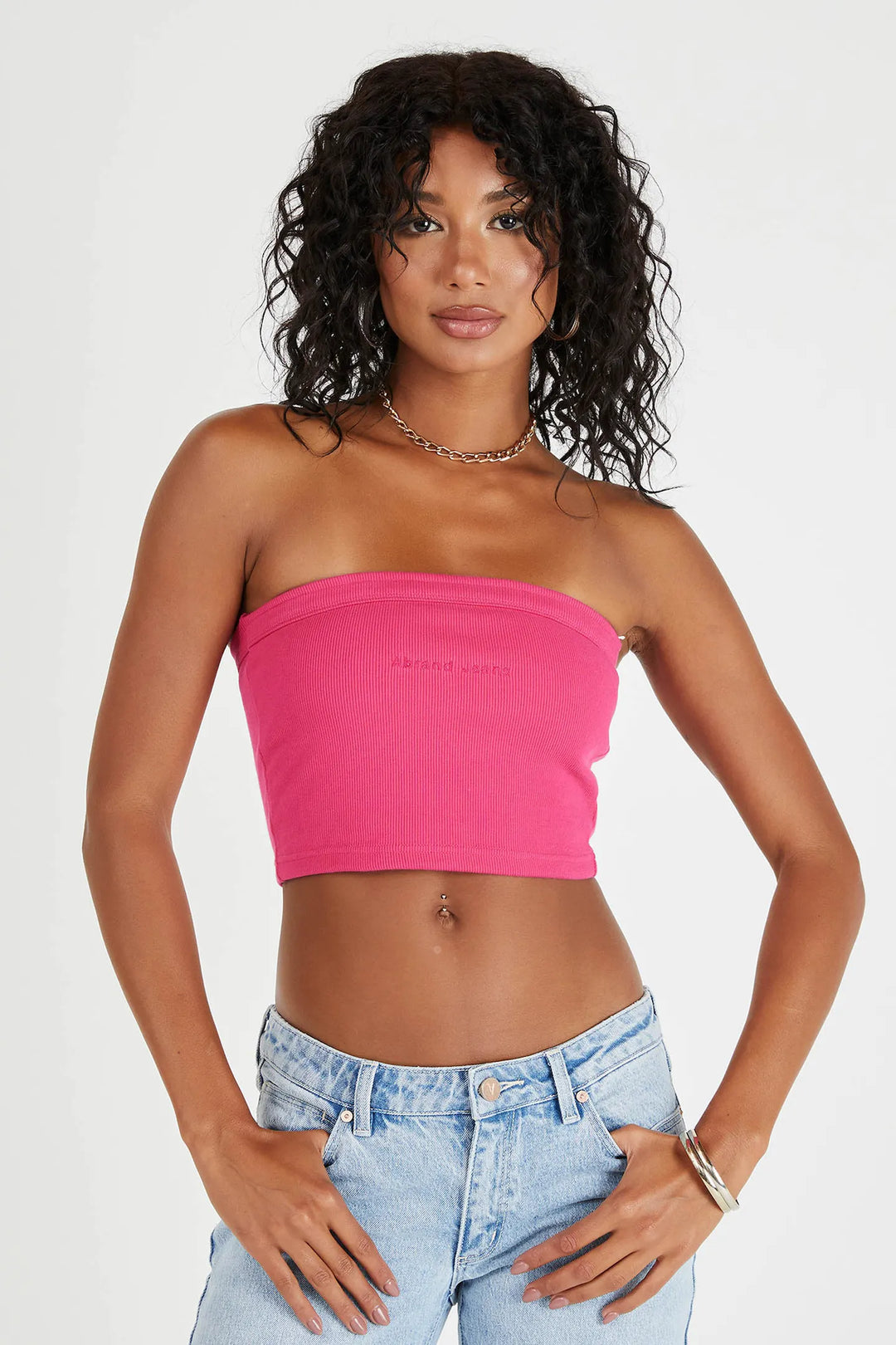 A Heather Bandeau - Super Pink