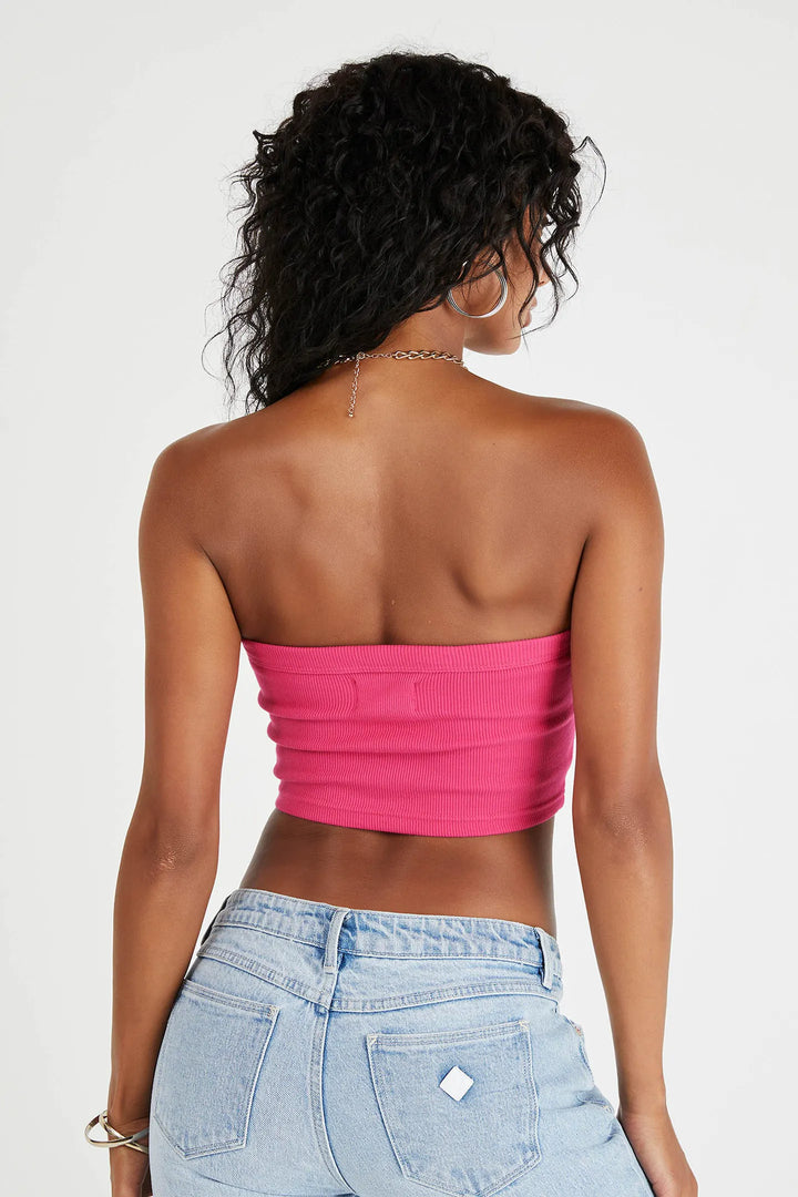 A Heather Bandeau - Super Pink