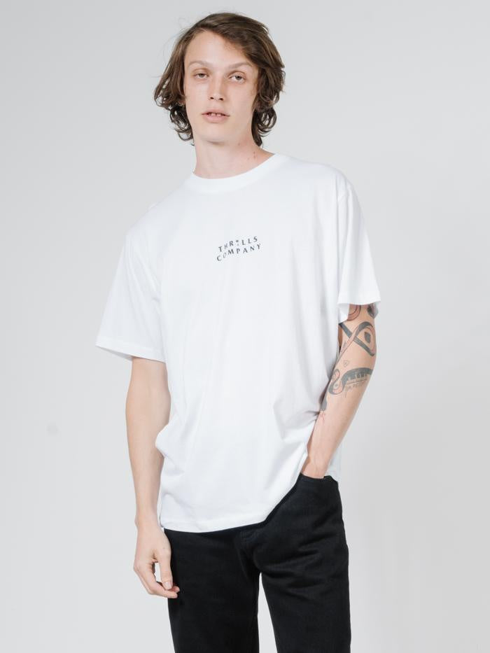 Palmed Thrills Company Merch Fit Tee - White