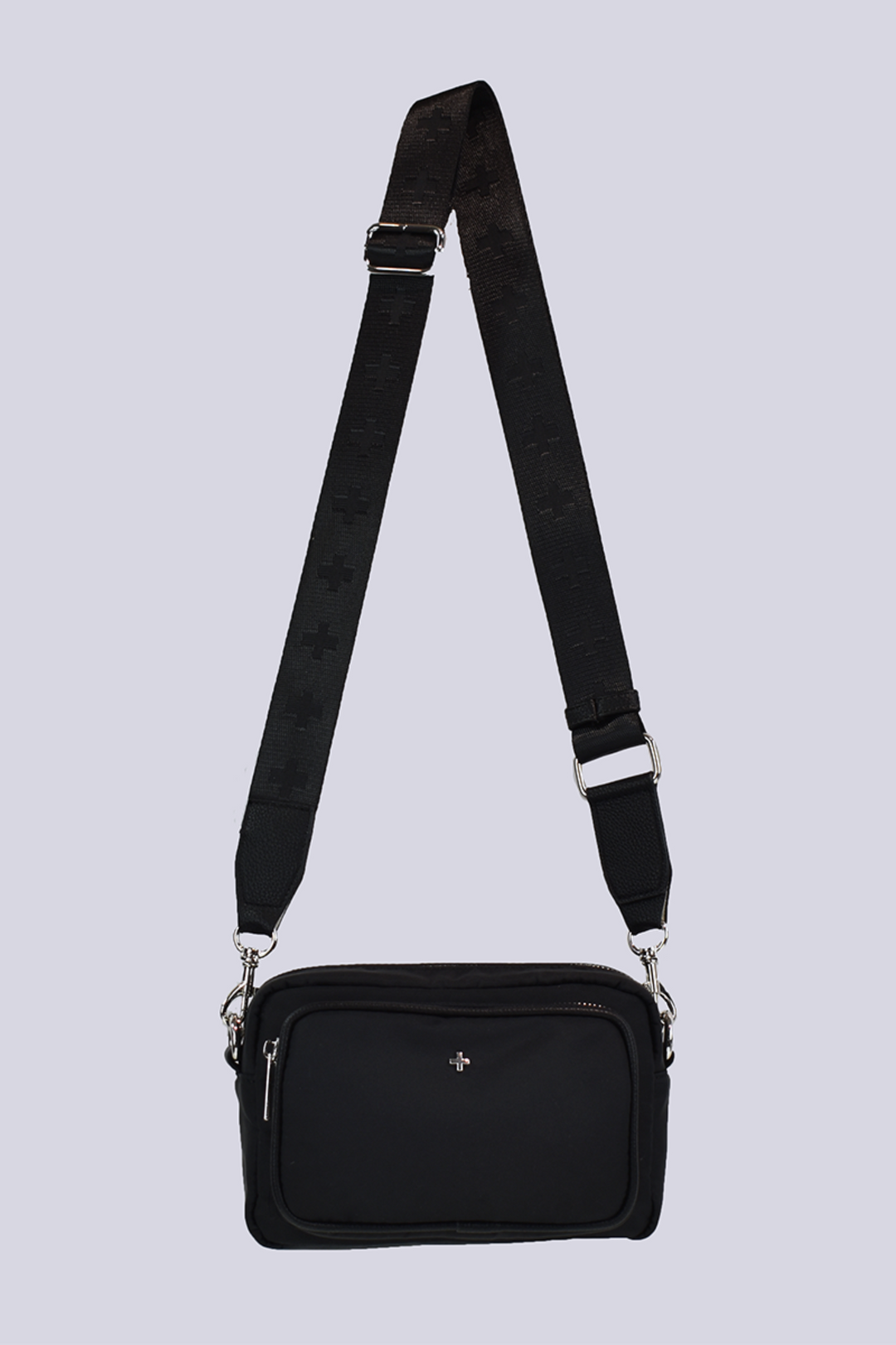 Peril Zip Around Camera Bag- Black Nylon/Silver