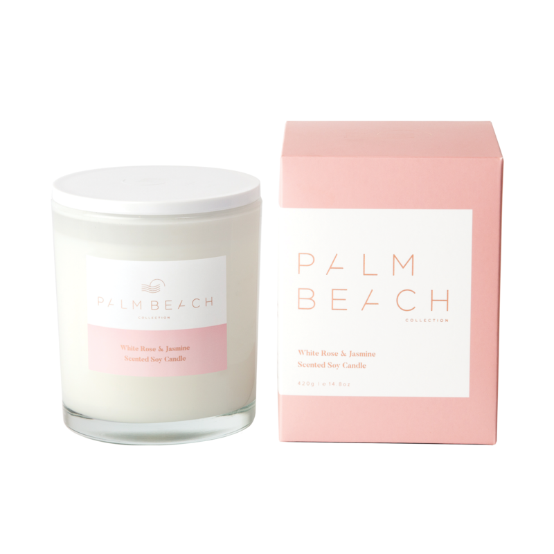 Palm Beach Collection 420g Standard Candle - White Rose & Jasmine
