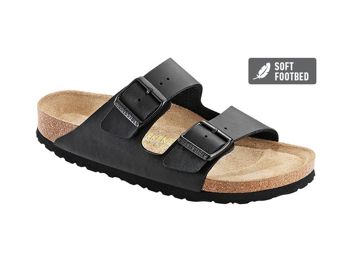 Birkenstock Arizona Birko Flor SFB  - Black Narrow