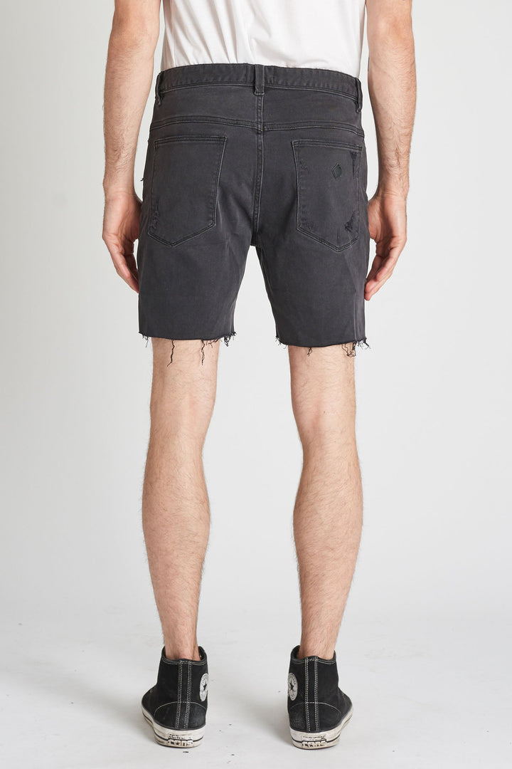 A Cropped Slim Short - Smoked