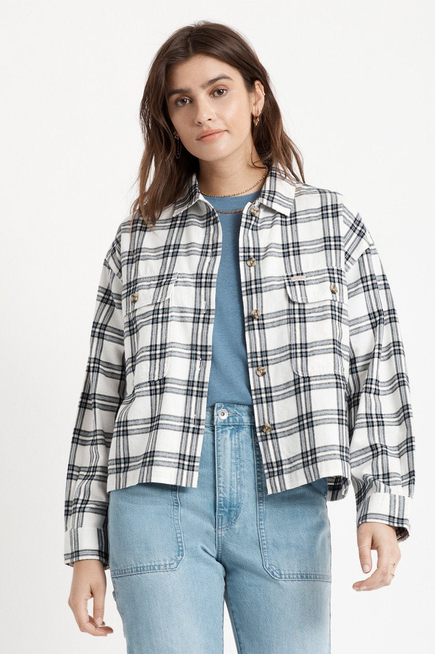Bowery W LS Flannel- Off White