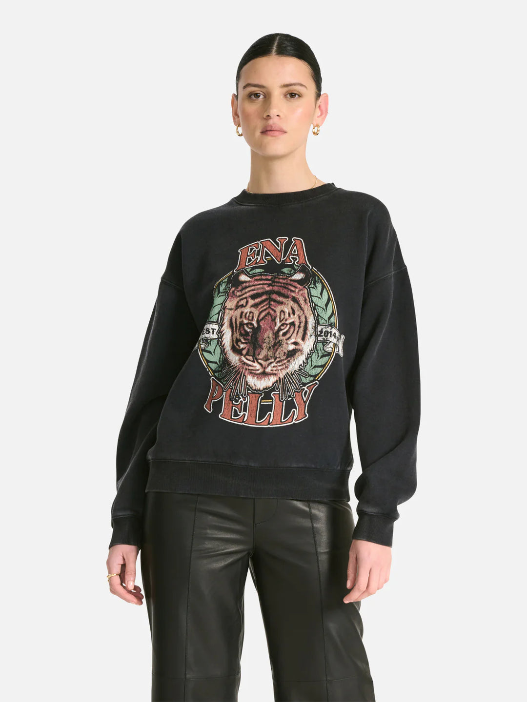 No More Fear Relaxed Sweater- Vintage Black