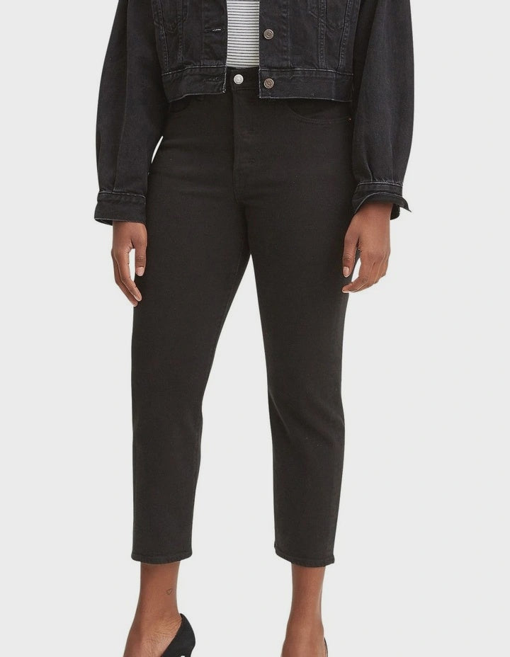 Levi's Wedgie Straight Jean - Black Sprout
